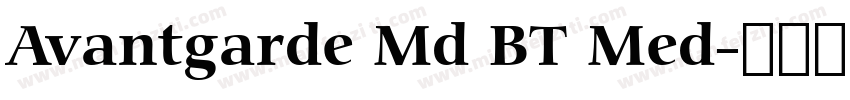 Avantgarde Md BT Med字体转换